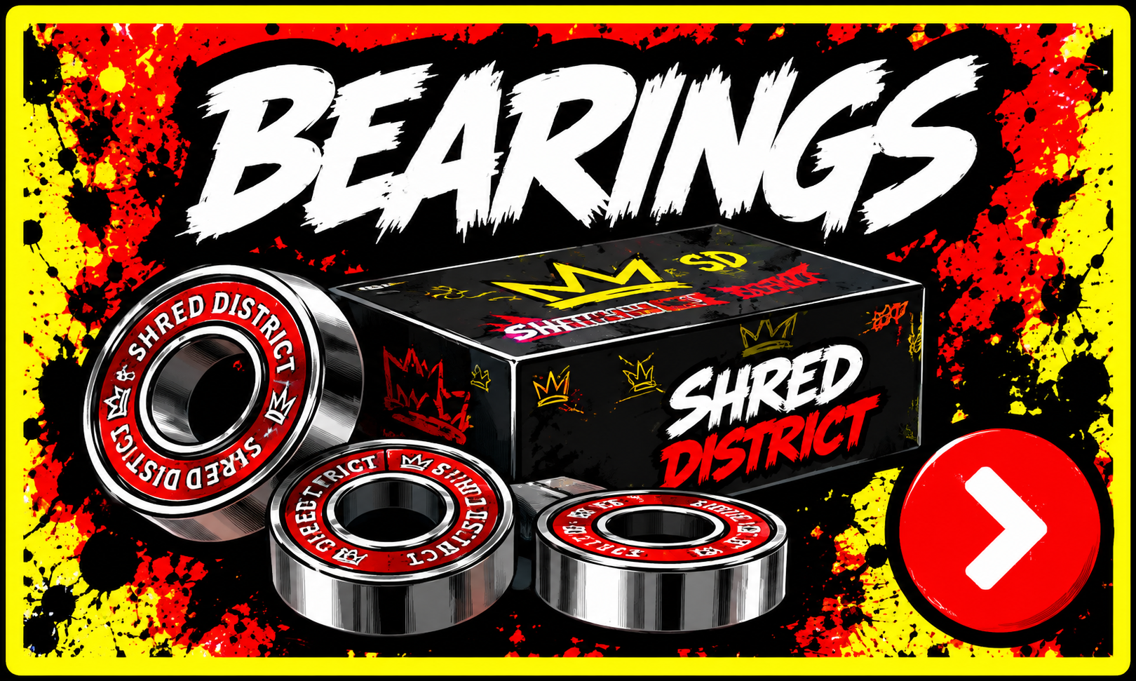 Skateboard bearings and hardware