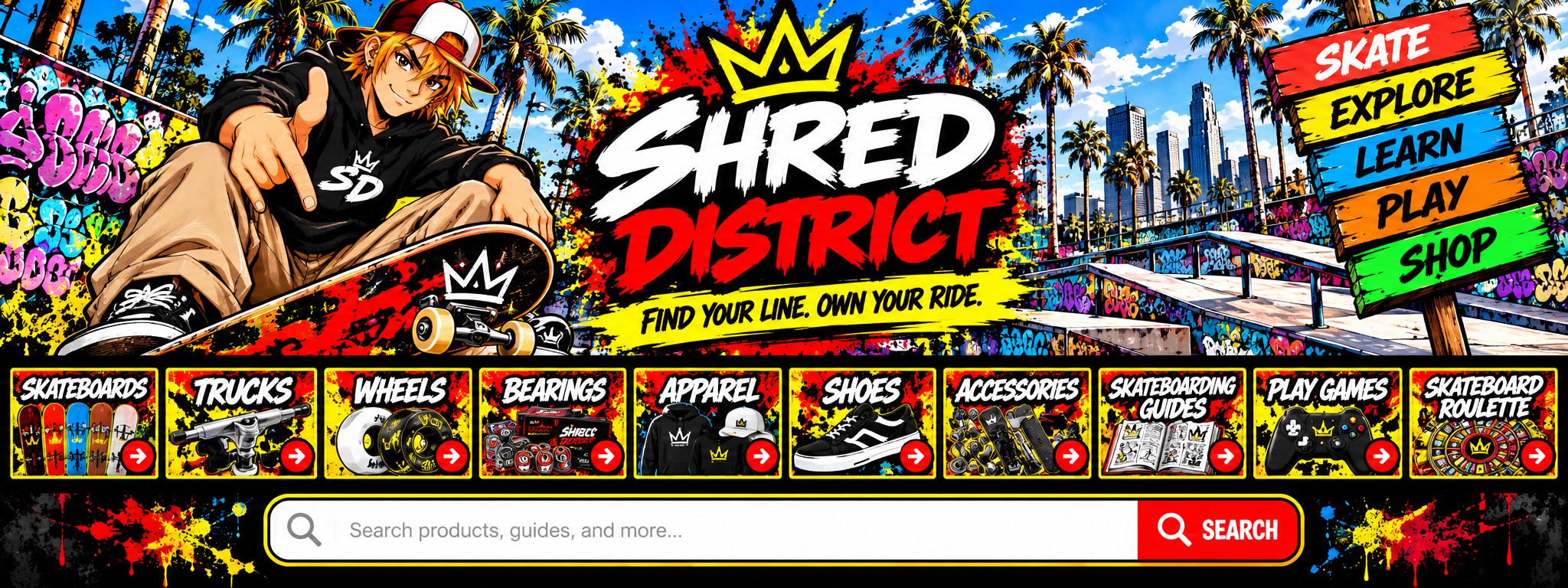 Shred District — Find Your Line. Own Your Ride.